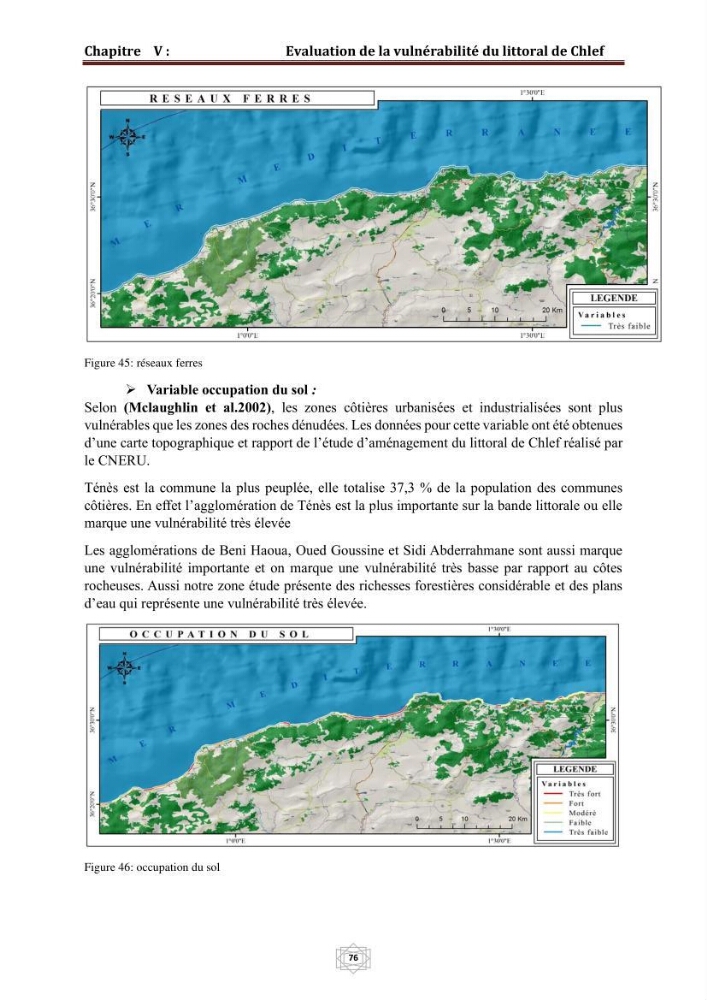 Evaluation de la vulnérabilité du littorale de la wilaya de Chlef face aux géo risque côtier