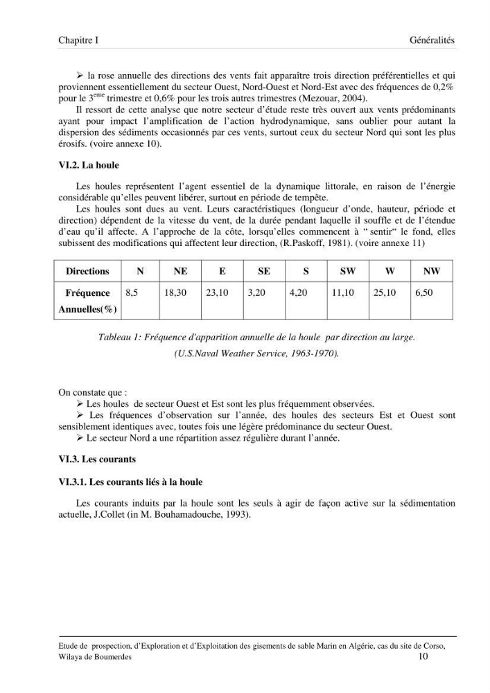 Etude de prospection d\'exploration et d\'exploitation des gisements de sable en mer