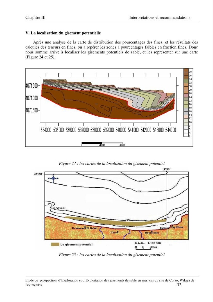Etude de prospection d\'exploration et d\'exploitation des gisements de sable en mer