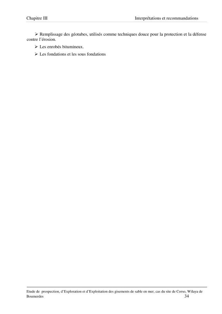 Etude de prospection d\'exploration et d\'exploitation des gisements de sable en mer