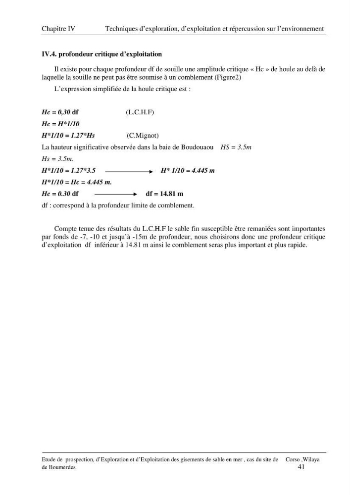 Etude de prospection d\'exploration et d\'exploitation des gisements de sable en mer