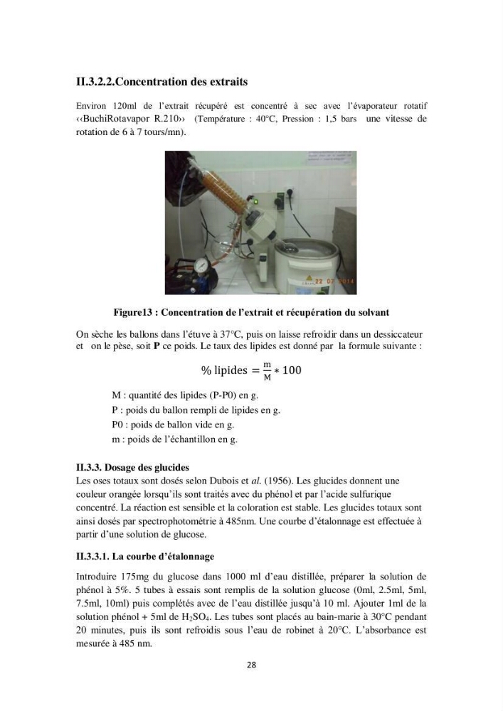 Biochimie des moules de la région Algéroise