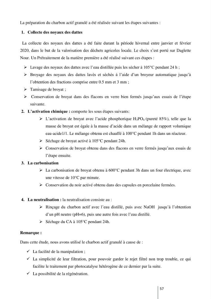 Etude de l’efficacité de la dégradation des hydrocarbures aromatiques par combinaison entre l’adsorption sur charbon actif et la photocatalyse hétérogène dans les eaux huileuses (Raffinerie d’Alger)