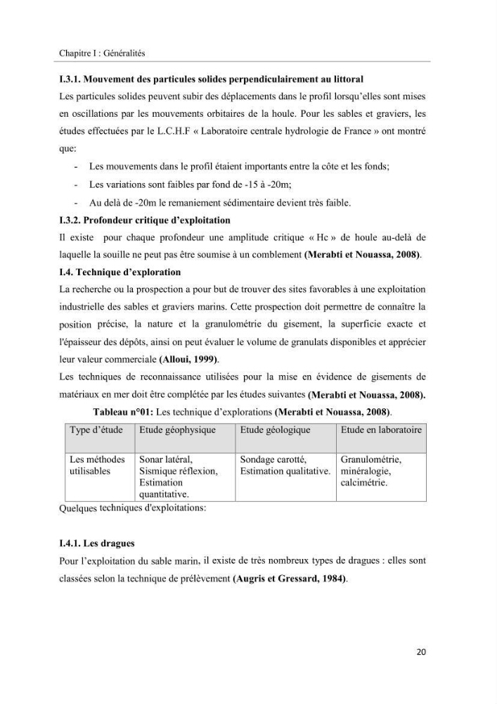 Projet de prospection du sable marin ( Zemmouri El Bahri )