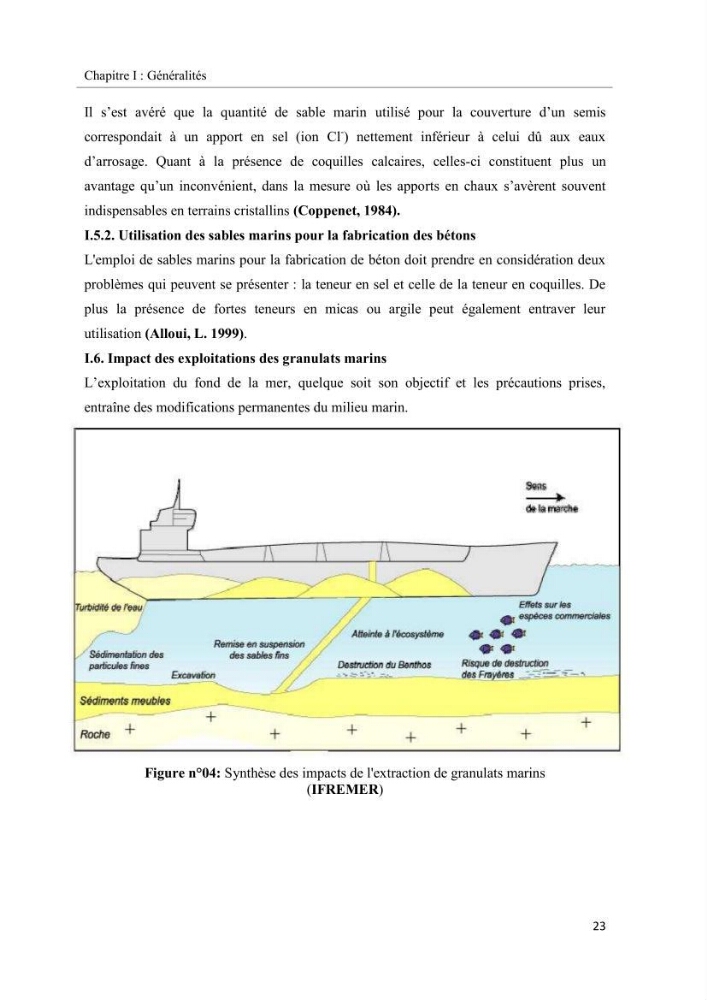 Projet de prospection du sable marin ( Zemmouri El Bahri )