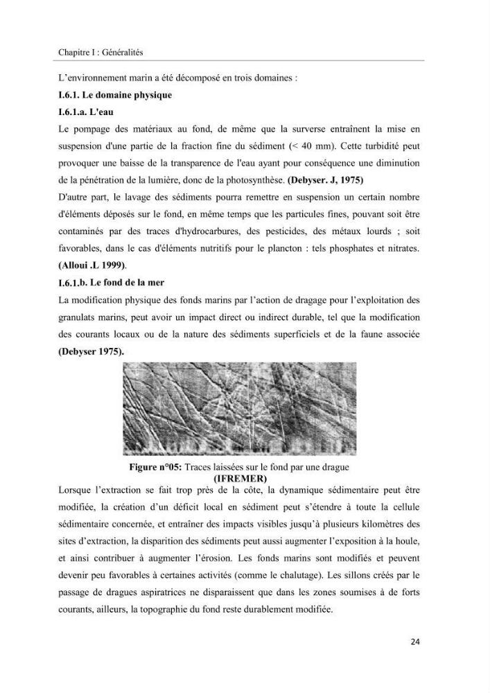 Projet de prospection du sable marin ( Zemmouri El Bahri )