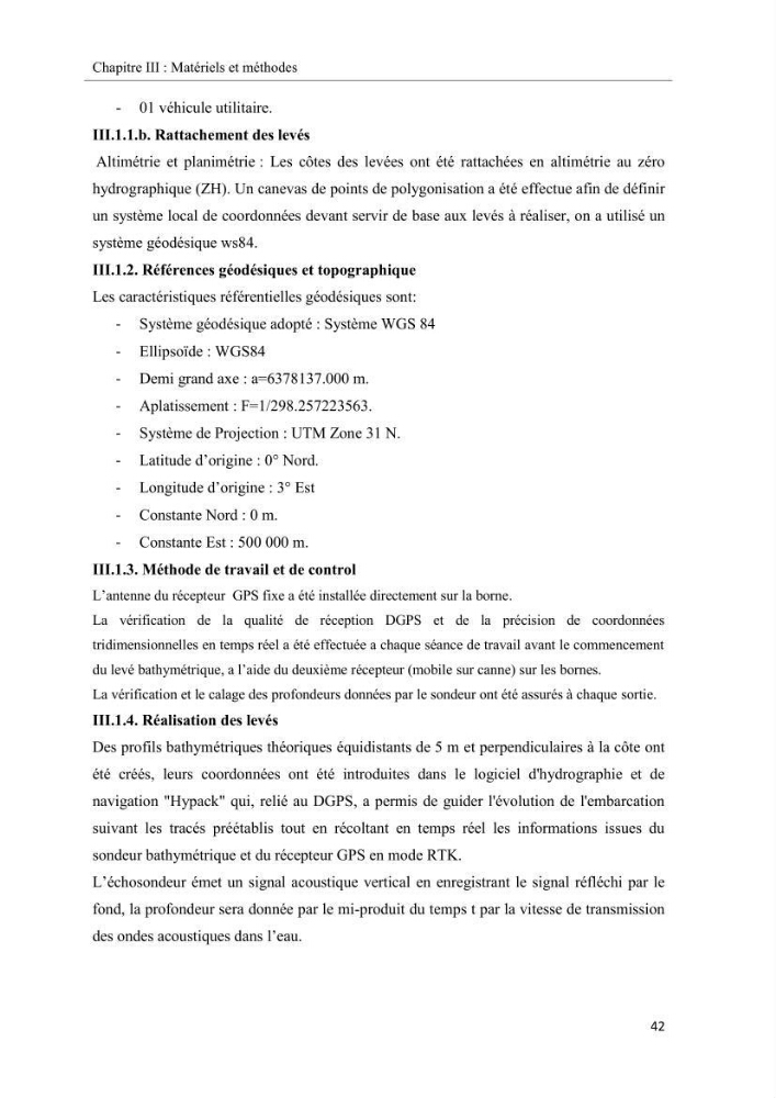 Projet de prospection du sable marin ( Zemmouri El Bahri )