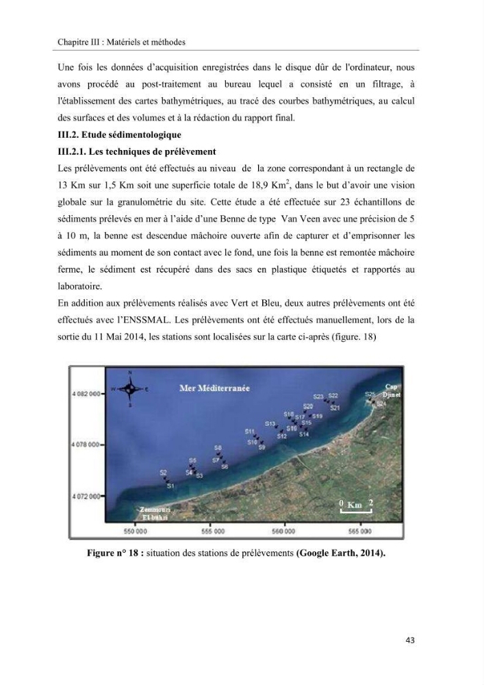 Projet de prospection du sable marin ( Zemmouri El Bahri )