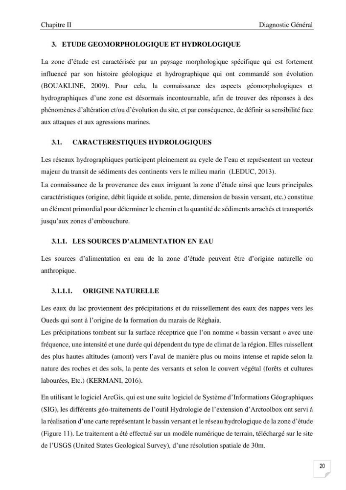Etude de l\'évolution surfaçique et volumétrique du cordon dunaire d\'El Kadous ( commune de Heraoua)