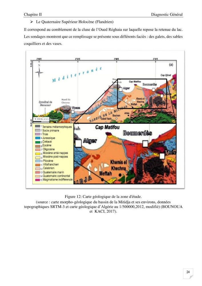 Etude de l\'évolution surfaçique et volumétrique du cordon dunaire d\'El Kadous ( commune de Heraoua)