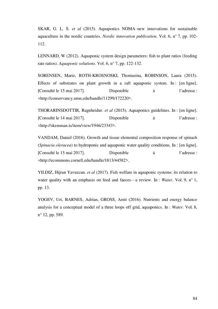 Suivi d\'un systeme d\'élevage en aquaculture: