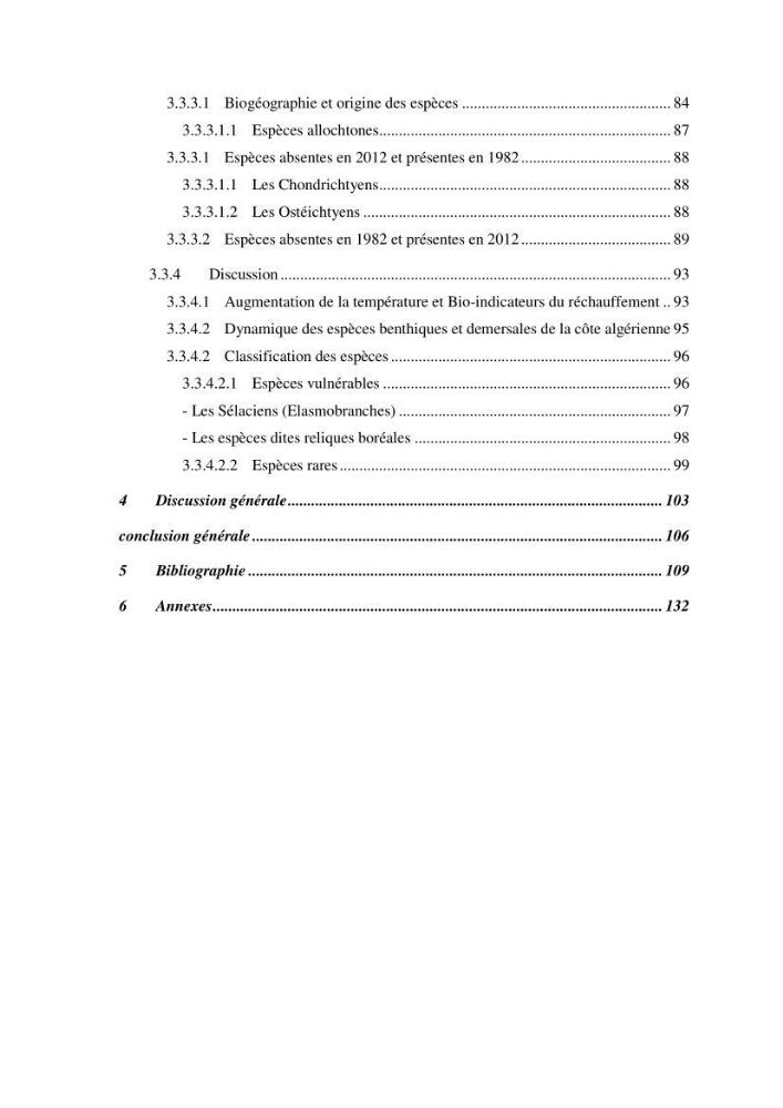 Contribution a l\'étude de l\'impact des changements des paramètres du milieu et de la préssion de la pêche sur les Bio-ressources marines Algériennes