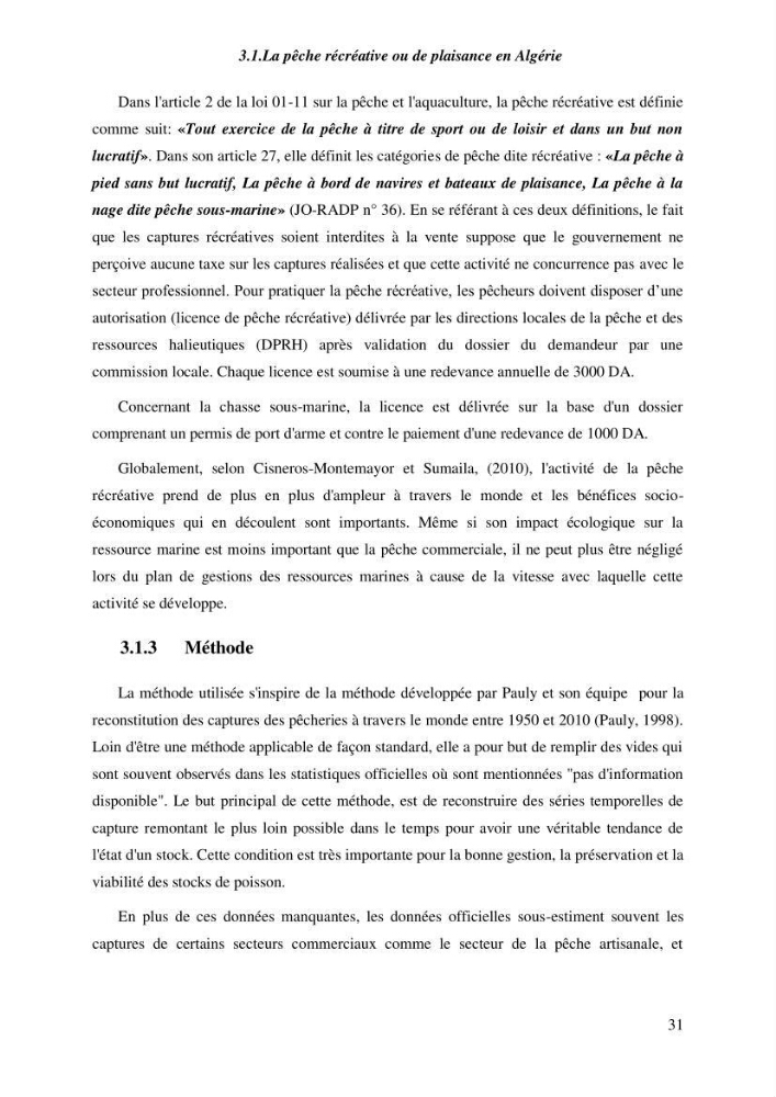 Contribution a l\'étude de l\'impact des changements des paramètres du milieu et de la préssion de la pêche sur les Bio-ressources marines Algériennes