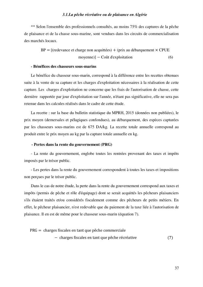 Contribution a l\'étude de l\'impact des changements des paramètres du milieu et de la préssion de la pêche sur les Bio-ressources marines Algériennes