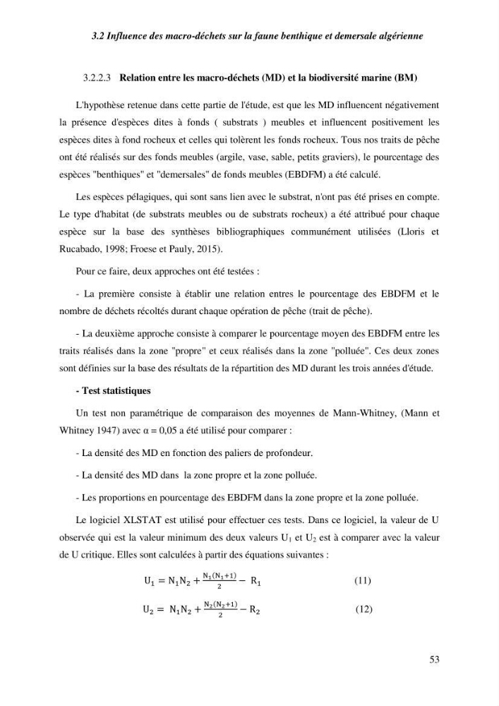 Contribution a l\'étude de l\'impact des changements des paramètres du milieu et de la préssion de la pêche sur les Bio-ressources marines Algériennes