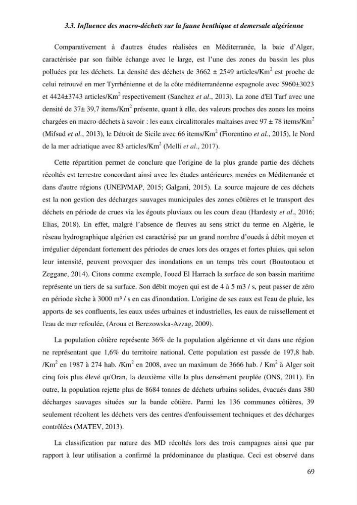Contribution a l\'étude de l\'impact des changements des paramètres du milieu et de la préssion de la pêche sur les Bio-ressources marines Algériennes