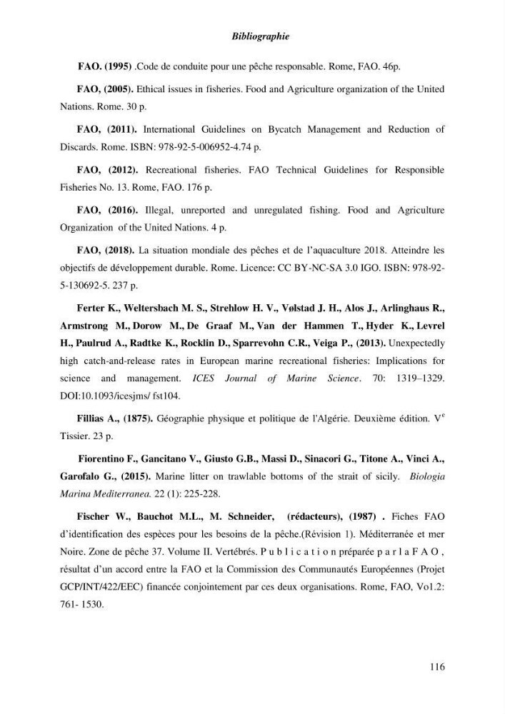 Contribution a l\'étude de l\'impact des changements des paramètres du milieu et de la préssion de la pêche sur les Bio-ressources marines Algériennes