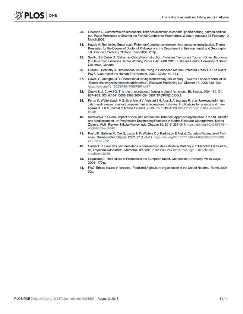 Contribution a l\'étude de l\'impact des changements des paramètres du milieu et de la préssion de la pêche sur les Bio-ressources marines Algériennes