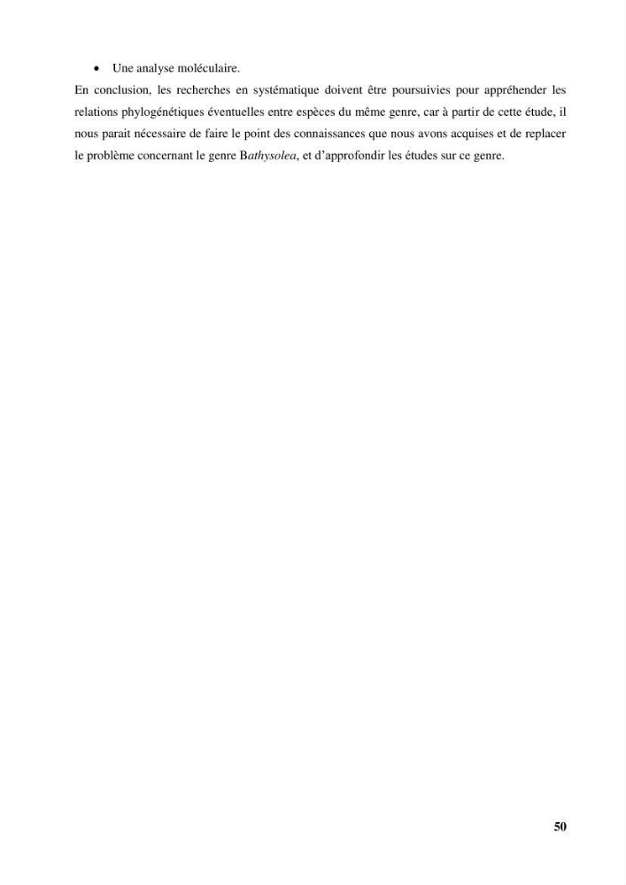Etude systématique de la famille des soleidae des cotes algeriennes:analyses morphologique et morphométrique :