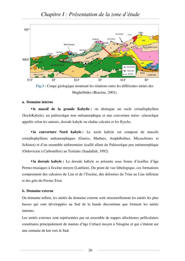 Mise en place d\'une base de donnée sédimentologique dans le domaine côtier de la grande baie de zemmouri