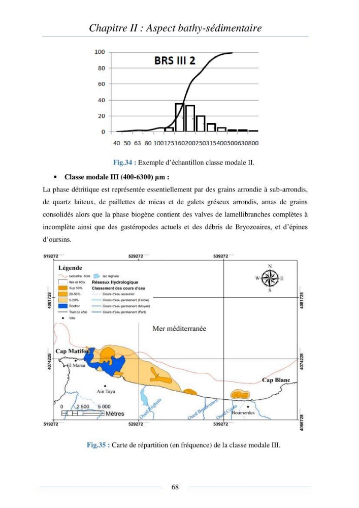 Mise en place d\'une base de donnée sédimentologique dans le domaine côtier de la grande baie de zemmouri