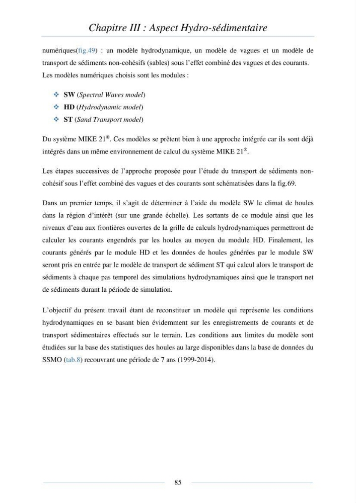 Mise en place d\'une base de donnée sédimentologique dans le domaine côtier de la grande baie de zemmouri