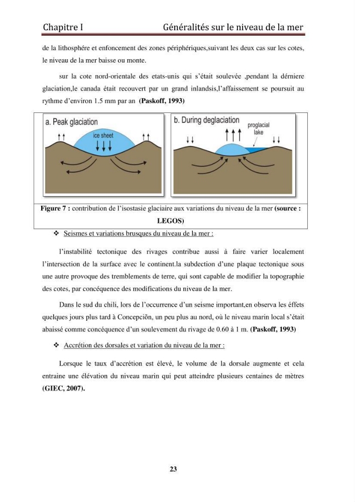Traitement informatique d\'un signal du niveau de la mer