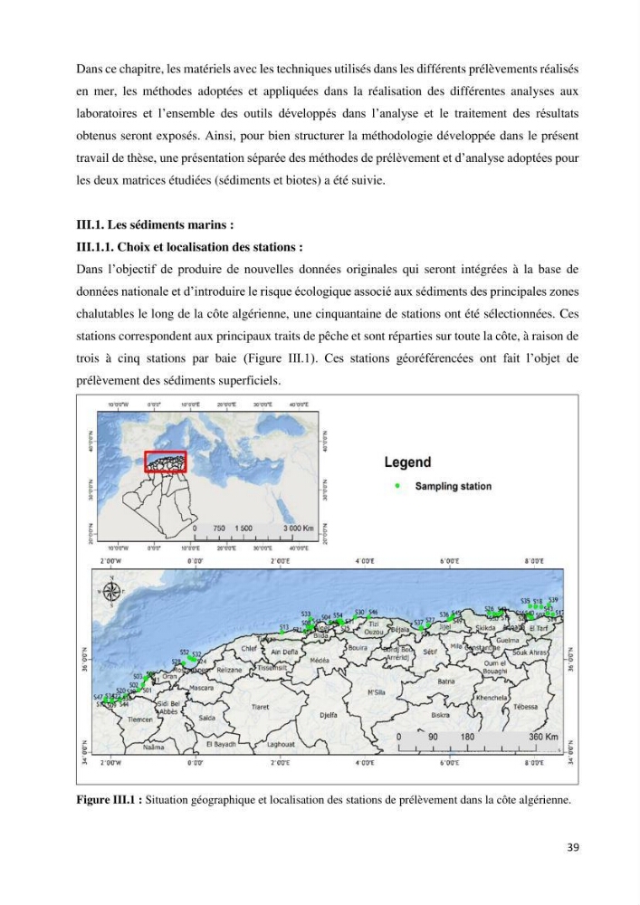 les métaux traces dans les sédiment marins et les espéces démersales de la côte algérienne: contribution à l\'évalution du risque écologique