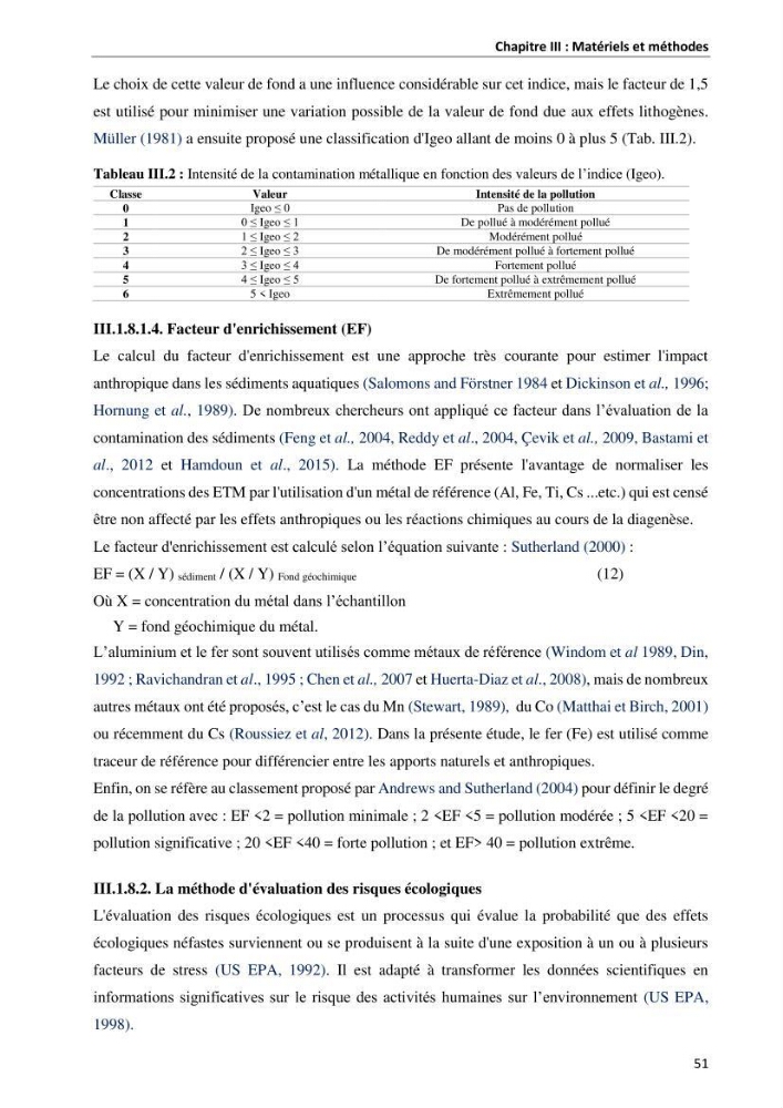 les métaux traces dans les sédiment marins et les espéces démersales de la côte algérienne: contribution à l\'évalution du risque écologique
