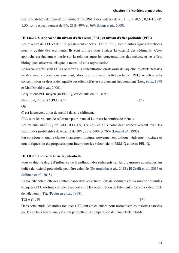 les métaux traces dans les sédiment marins et les espéces démersales de la côte algérienne: contribution à l\'évalution du risque écologique