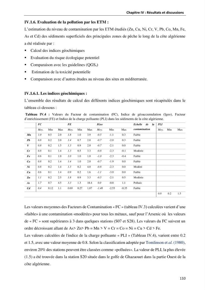 les métaux traces dans les sédiment marins et les espéces démersales de la côte algérienne: contribution à l\'évalution du risque écologique
