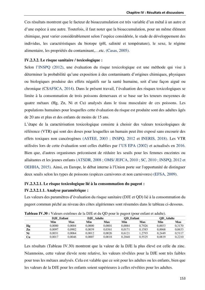 les métaux traces dans les sédiment marins et les espéces démersales de la côte algérienne: contribution à l\'évalution du risque écologique