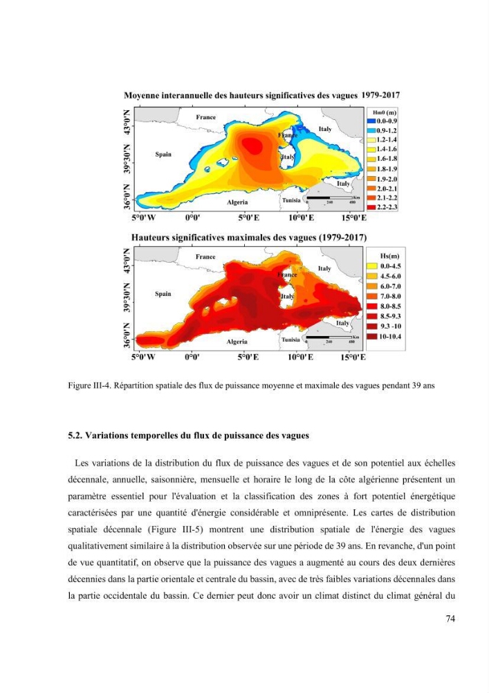 Méthodologie pour la localisation des zones de forte énergie houlomotrice en combinant les modèles numériques et les observations in-situ: