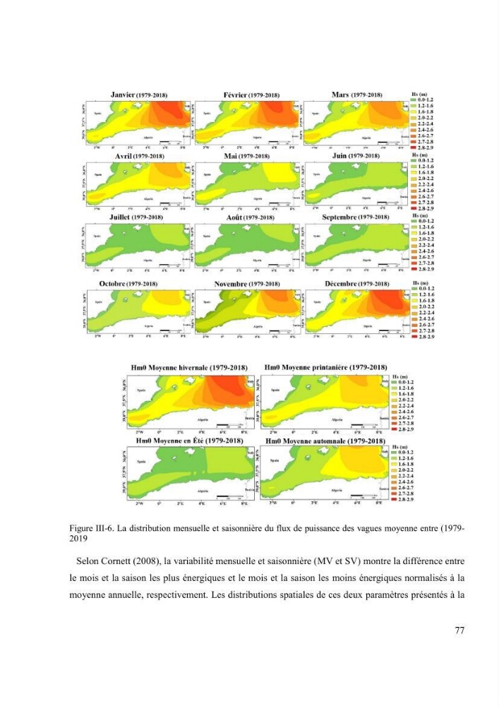 Méthodologie pour la localisation des zones de forte énergie houlomotrice en combinant les modèles numériques et les observations in-situ: