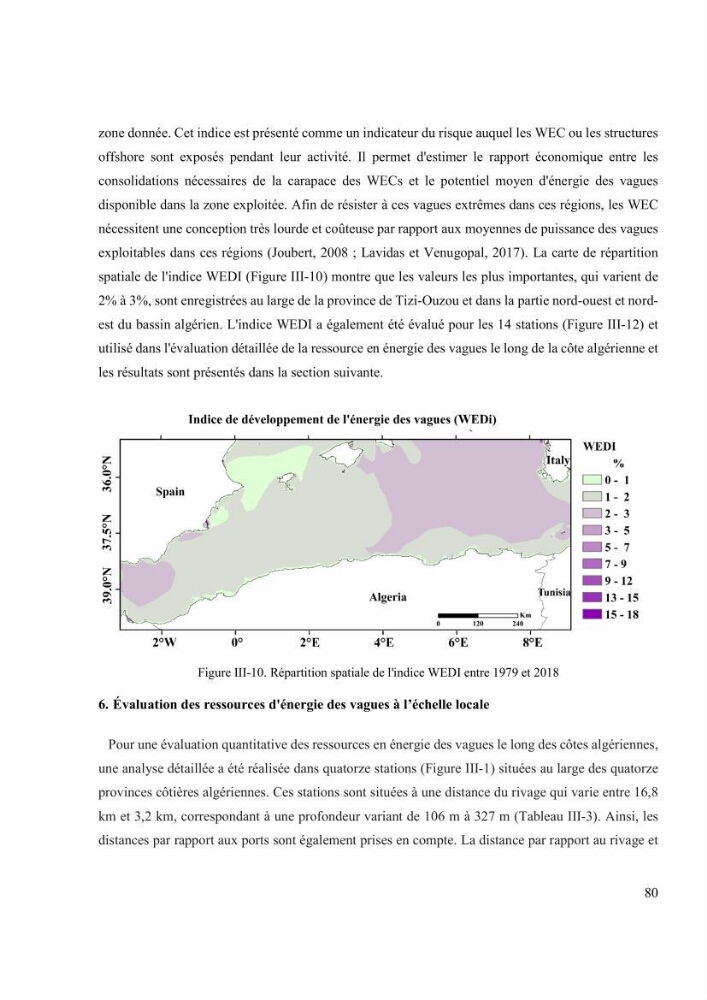 Méthodologie pour la localisation des zones de forte énergie houlomotrice en combinant les modèles numériques et les observations in-situ: