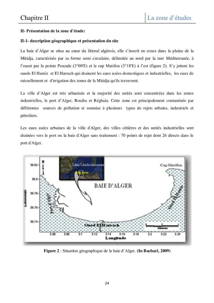 Etude de la structure des populations phytoplanctoniques dans la baie d\'Alger (juillet 2013)