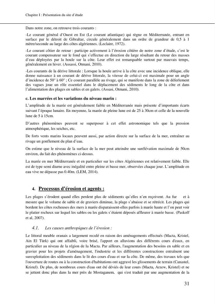 Aménagement et protection du rivage de Bir El djir-Oran