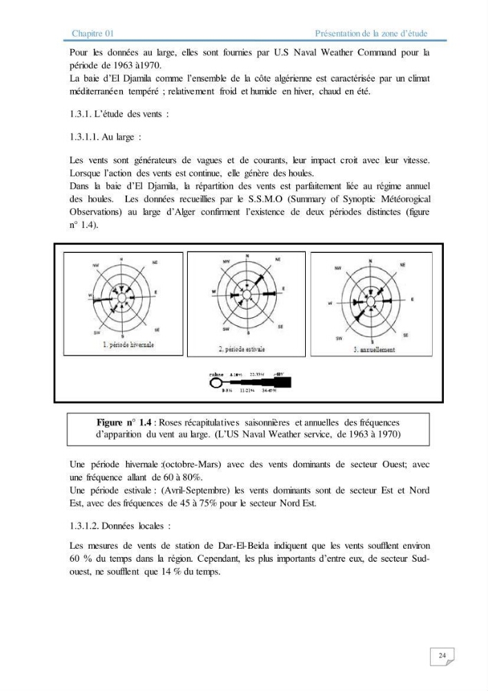 Modélisation numérique des paramètres sédimentologique et de pollution le long d\'une côte