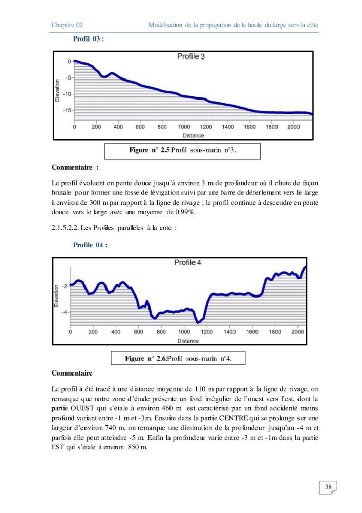 Modélisation numérique des paramètres sédimentologique et de pollution le long d\'une côte