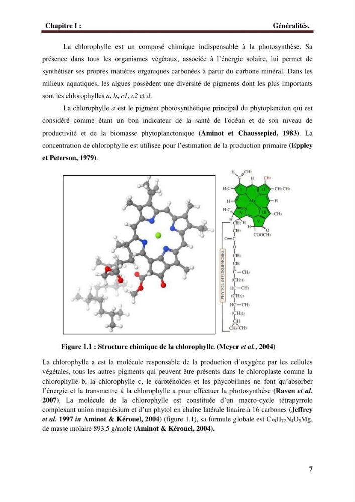 Observer et comprendre la variabilité spatio-temporelle de la qualité des eaux marines à partir de données multi sources : quantification de la biomasse phytoplanctonique.