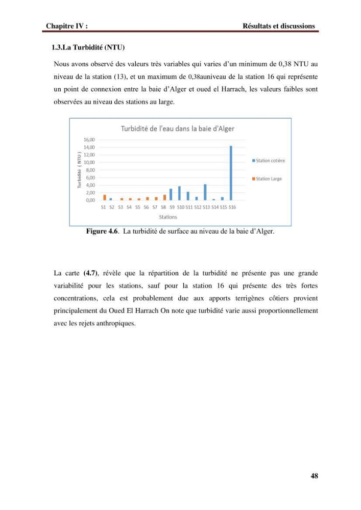 Observer et comprendre la variabilité spatio-temporelle de la qualité des eaux marines à partir de données multi sources : quantification de la biomasse phytoplanctonique.