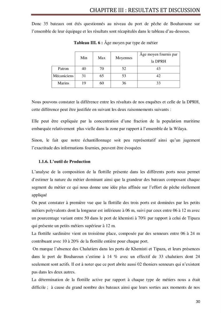 Evaluation de la vulnérabilité socio-économique du secteur de la pêche face à une pollution potentielle par les hydrocarbures dans la baie de Bou-Ismail