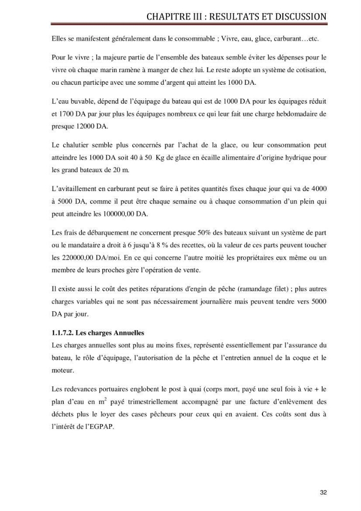 Evaluation de la vulnérabilité socio-économique du secteur de la pêche face à une pollution potentielle par les hydrocarbures dans la baie de Bou-Ismail