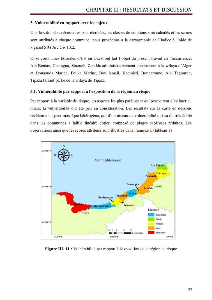 Evaluation de la vulnérabilité socio-économique du secteur de la pêche face à une pollution potentielle par les hydrocarbures dans la baie de Bou-Ismail