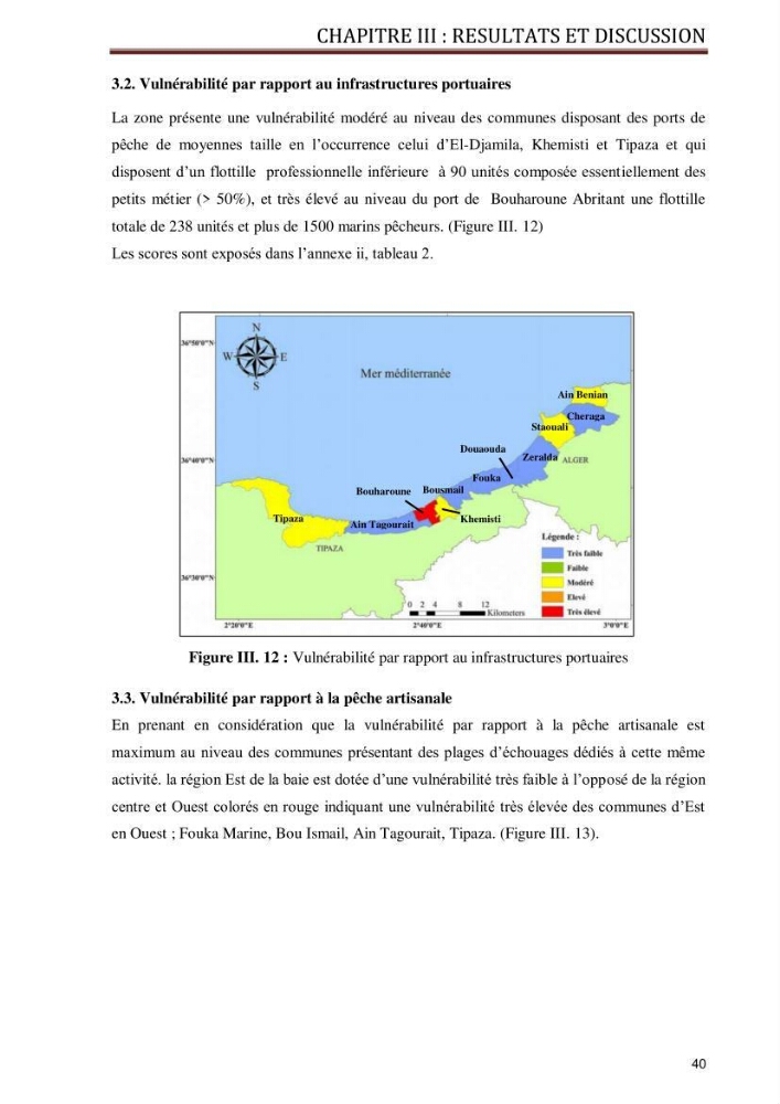 Evaluation de la vulnérabilité socio-économique du secteur de la pêche face à une pollution potentielle par les hydrocarbures dans la baie de Bou-Ismail