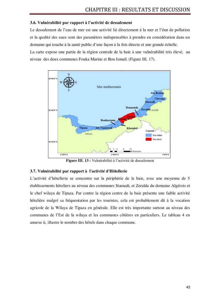 Evaluation de la vulnérabilité socio-économique du secteur de la pêche face à une pollution potentielle par les hydrocarbures dans la baie de Bou-Ismail