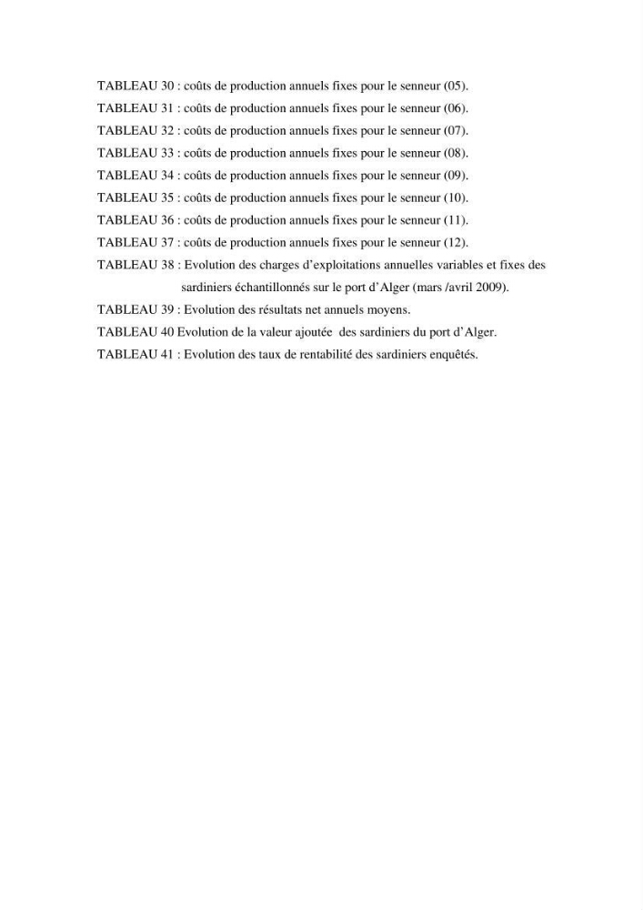 L\'étude de la rentabilité économique des unités de pêche (cas des sardiniers du port d\'alger)