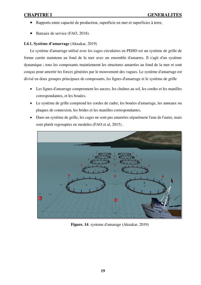 Contribution à la mise en place d’un protocole de gestion des fermes piscicoles en cages marines