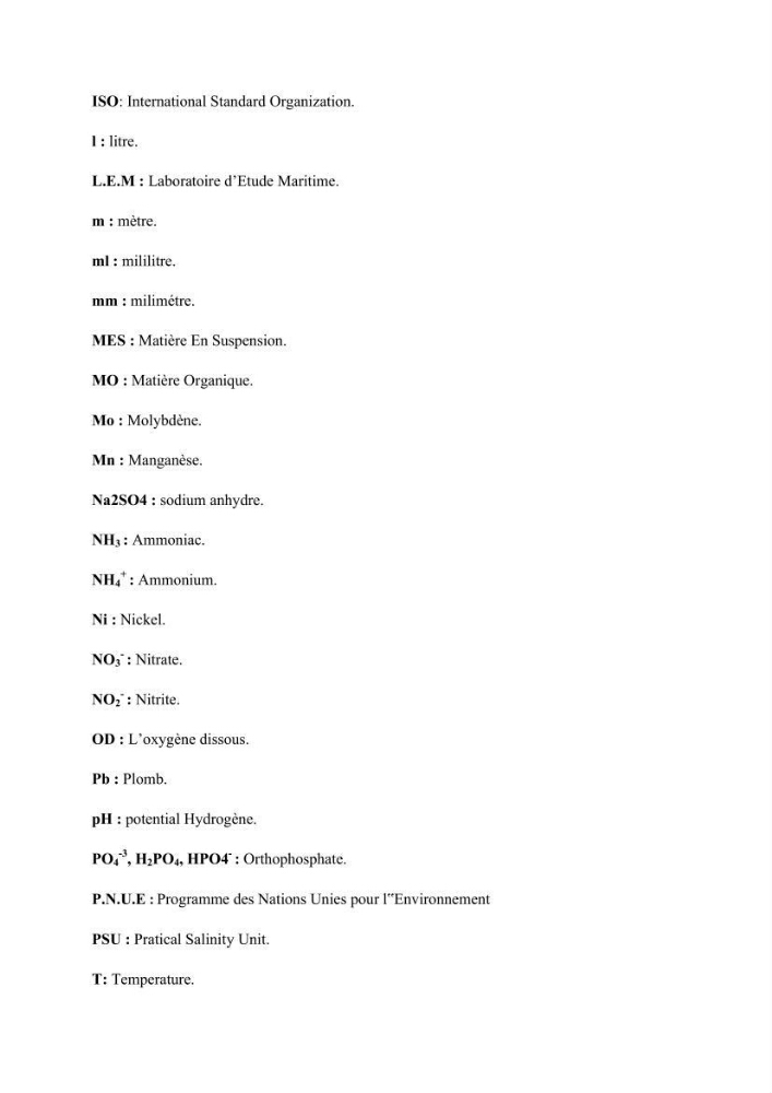Les paramétres physico-chimiques et la pollution dans les l\'eau et le sédiment dans le port de Sidi Fredj
