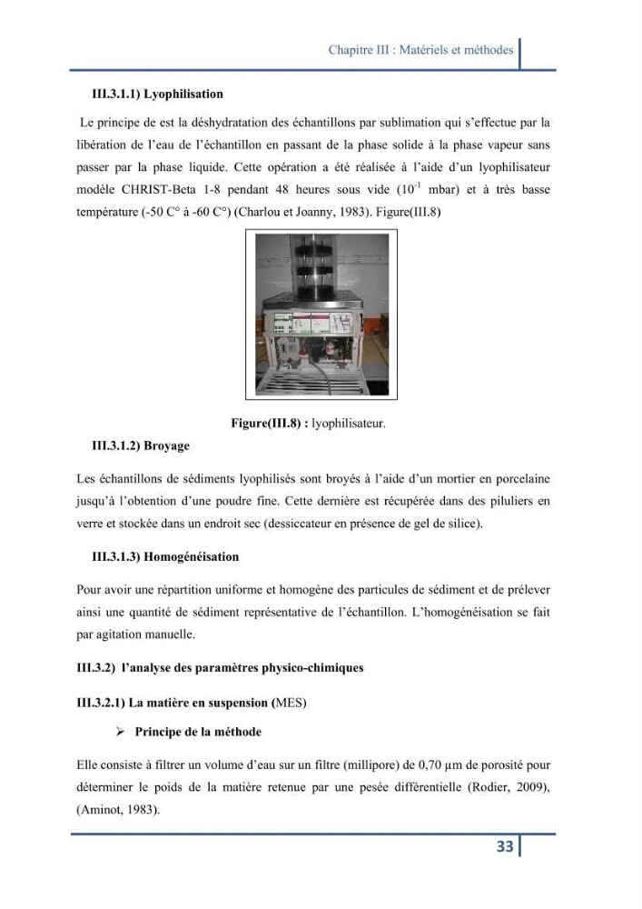 Les paramétres physico-chimiques et la pollution dans les l\'eau et le sédiment dans le port de Sidi Fredj